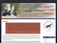 Tablet Screenshot of beardedcollieclub.us